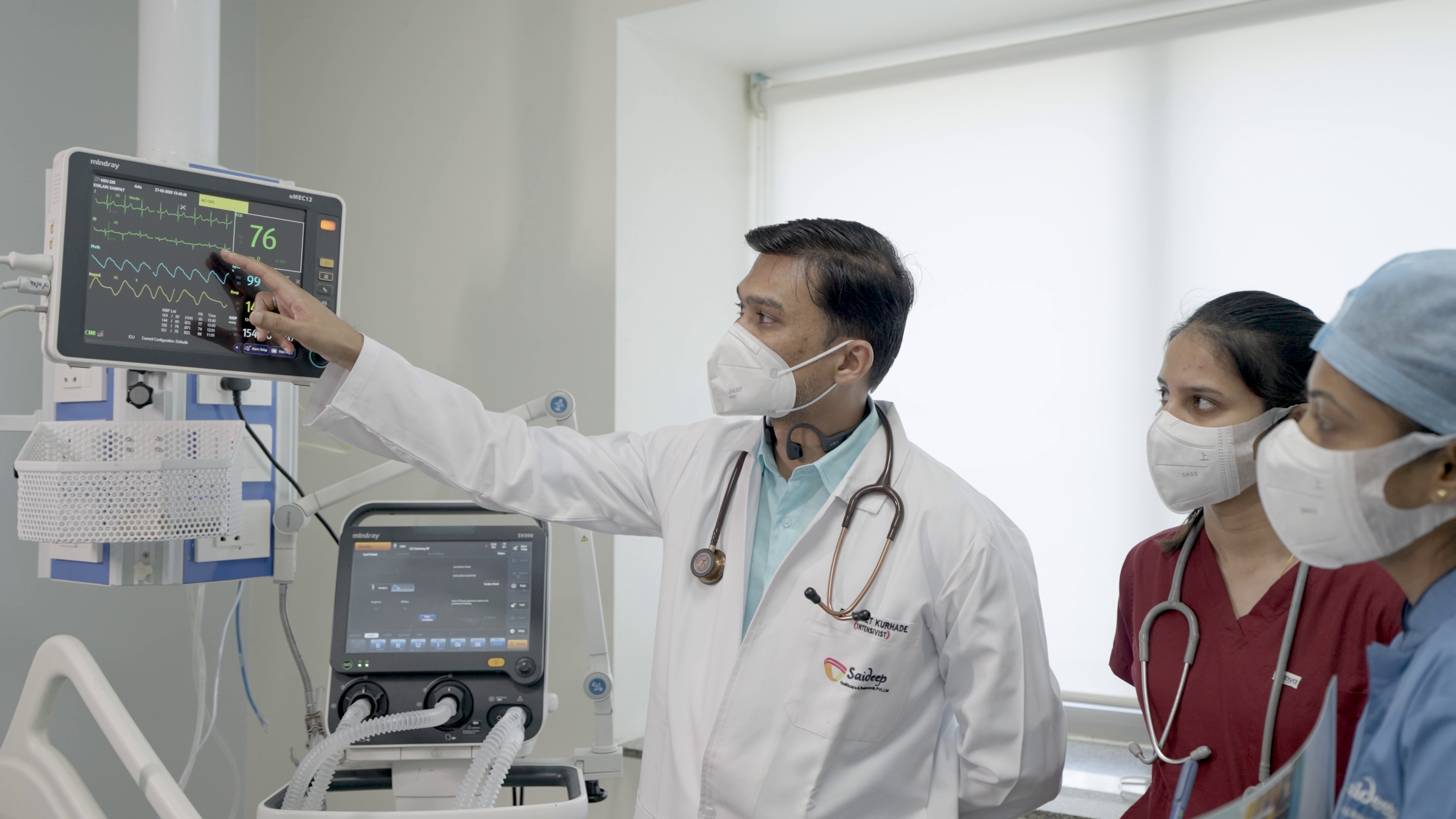 Ties of Pediatric Care - Hospital management team group photo in ICU